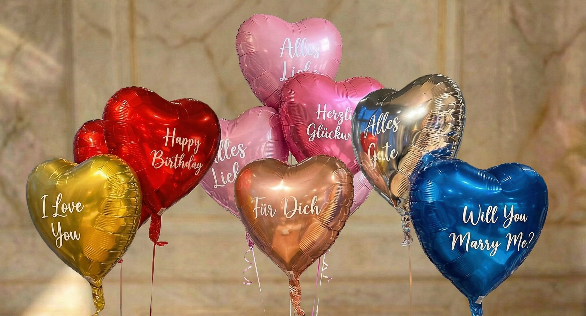 Personalisierte Heliumballons