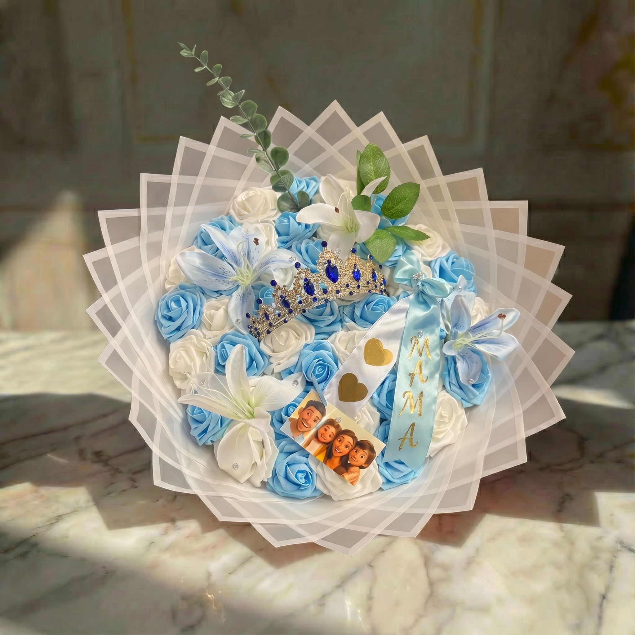 Blue Queen  Bouquet  M